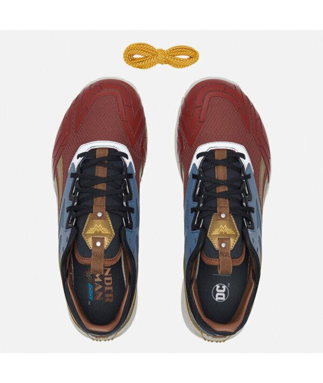 REEBOK Коричневые кроссовки из искусственной кожи, фото 4