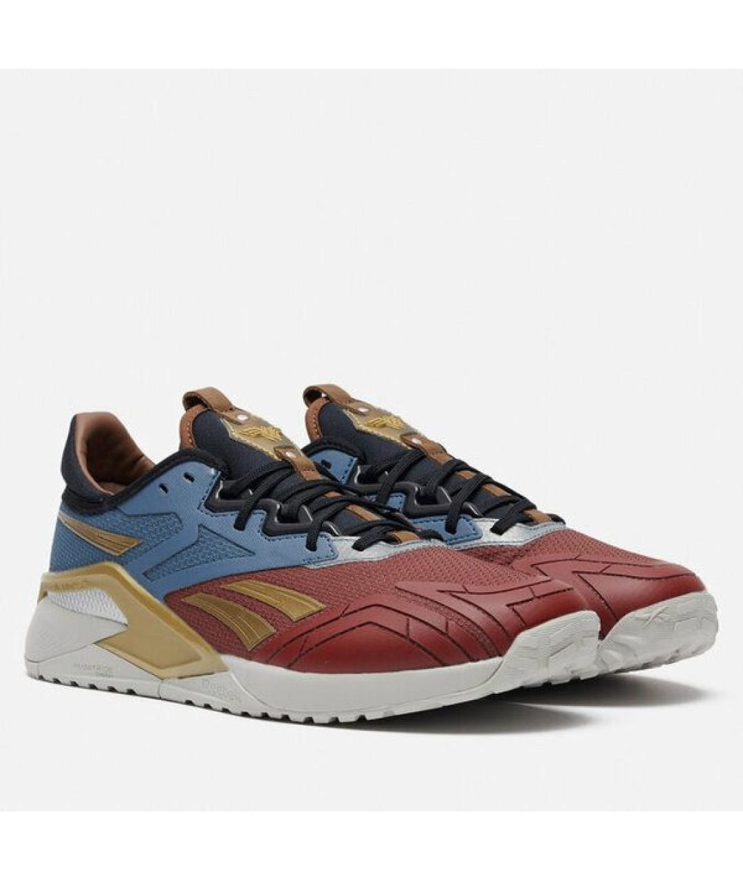 REEBOK Коричневые кроссовки из искусственной кожи, фото 2