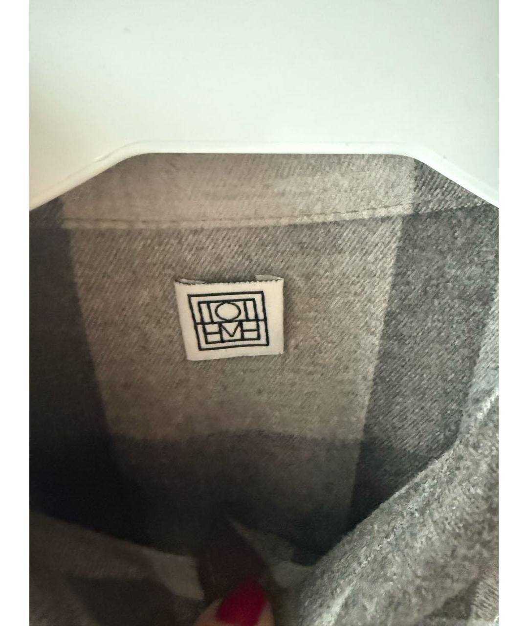 TOTEME Серая полиэстеровая рубашка, фото 3