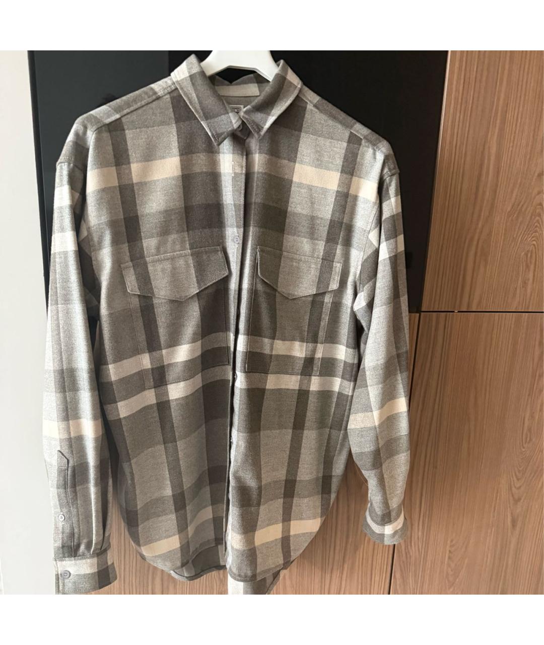 TOTEME Серая полиэстеровая рубашка, фото 5