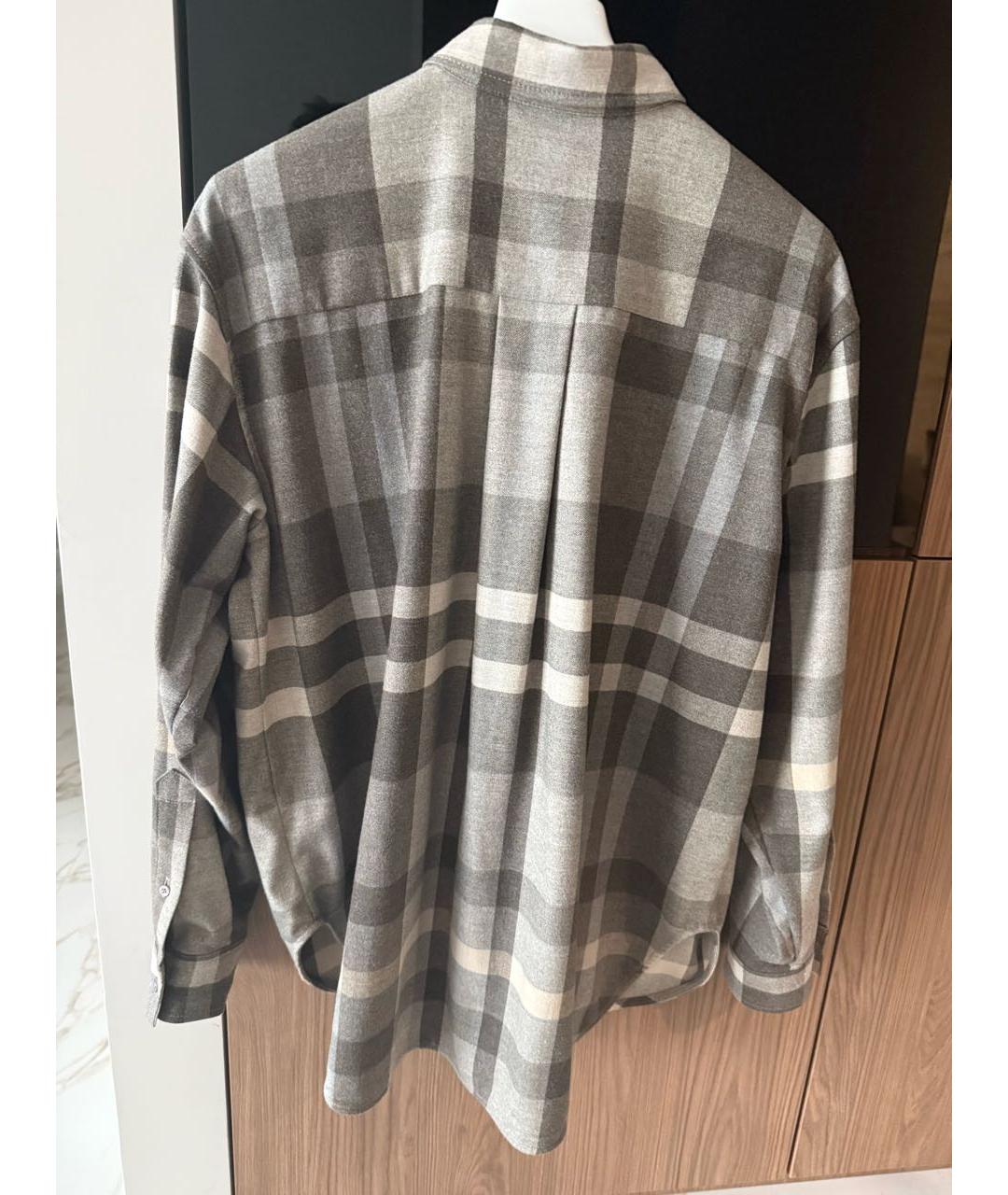 TOTEME Серая полиэстеровая рубашка, фото 2