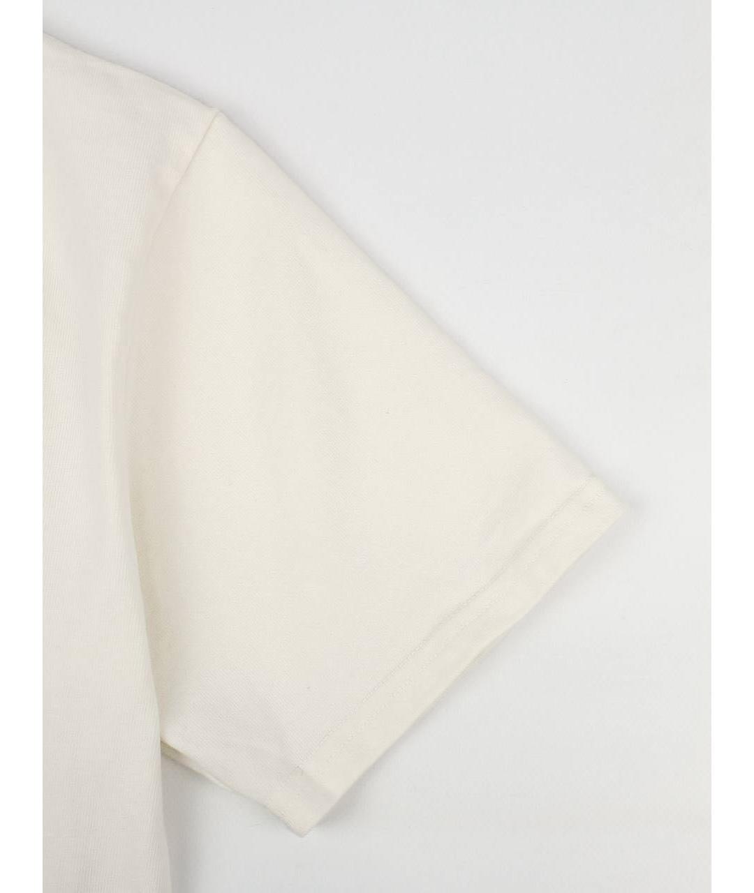 RHUDE Белая хлопковая футболка, фото 7