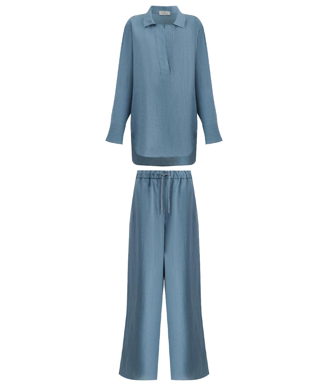 PANICALE Льняной костюм с брюками, фото 1