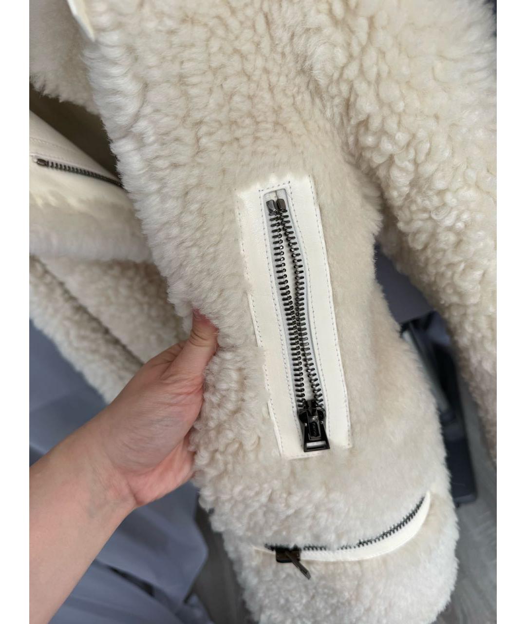 TOM FORD Белая шерстяная дубленка, фото 4