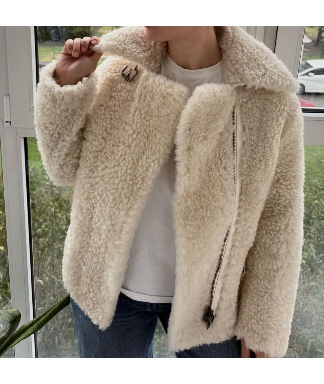 TOM FORD Белая шерстяная дубленка, фото 5