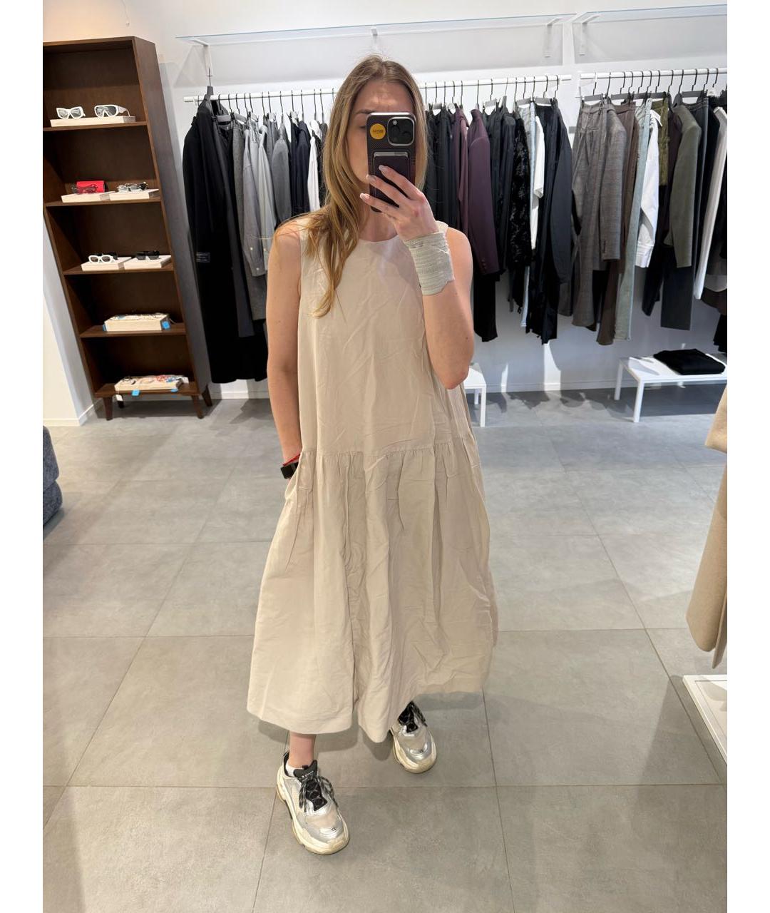 'S MAX MARA Бежевый сарафан, фото 5