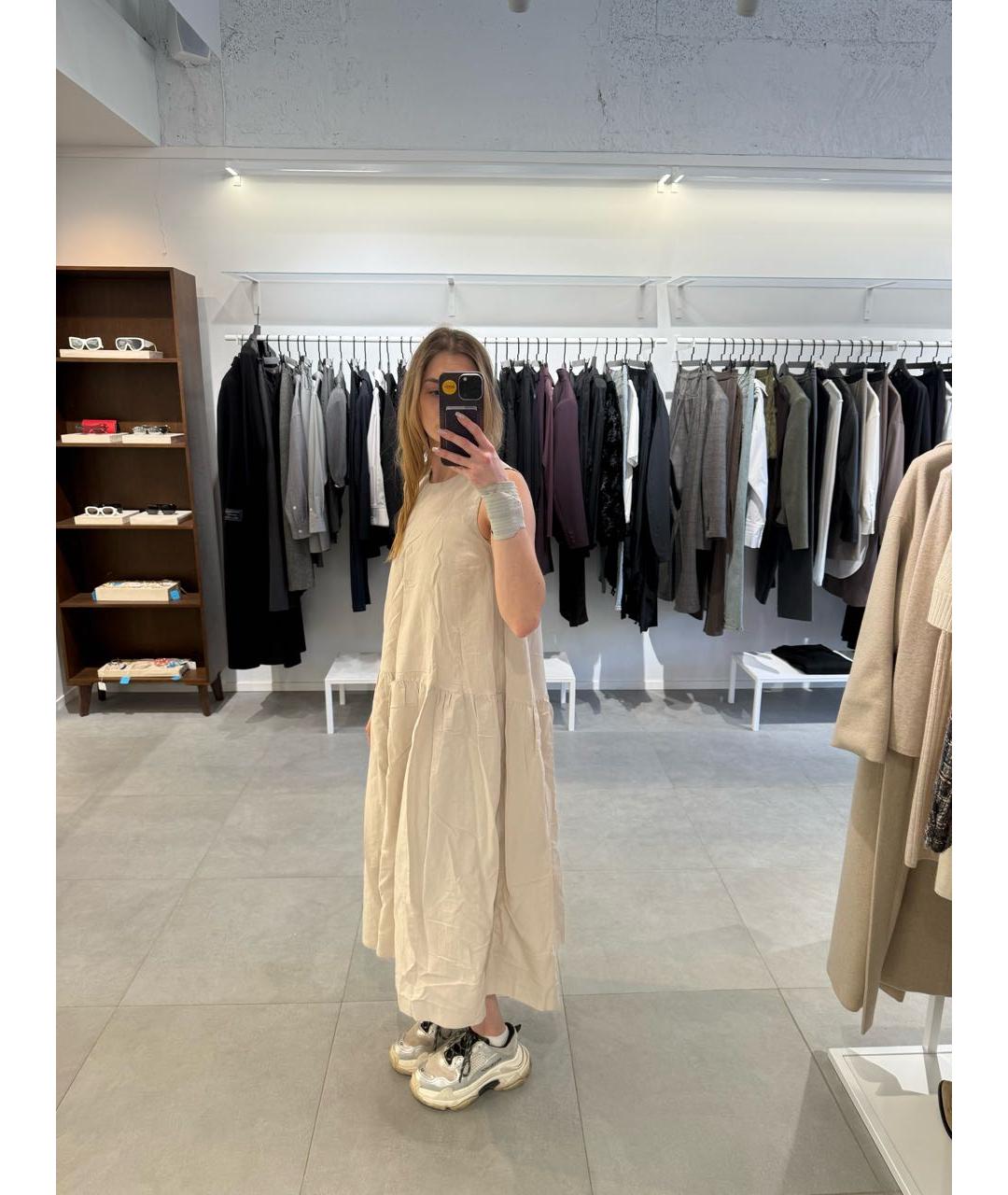 'S MAX MARA Бежевый сарафан, фото 7