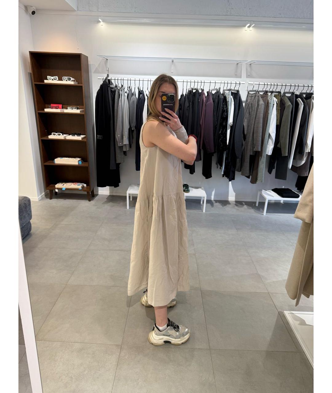 'S MAX MARA Бежевый сарафан, фото 6