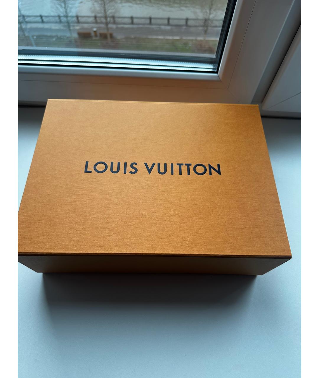 LOUIS VUITTON Коричневая кожаная сумка с короткими ручками, фото 9