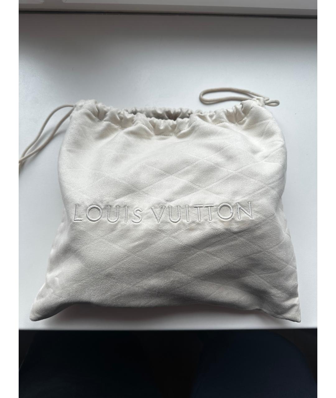 LOUIS VUITTON Коричневая кожаная сумка с короткими ручками, фото 8