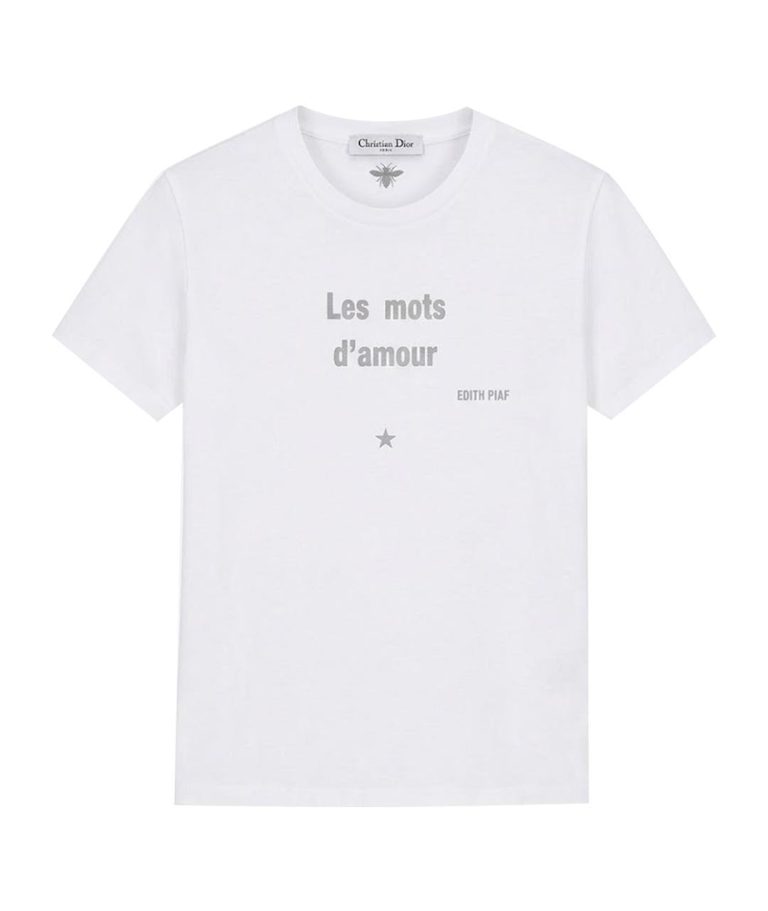 CHRISTIAN DIOR Белая футболка, фото 1