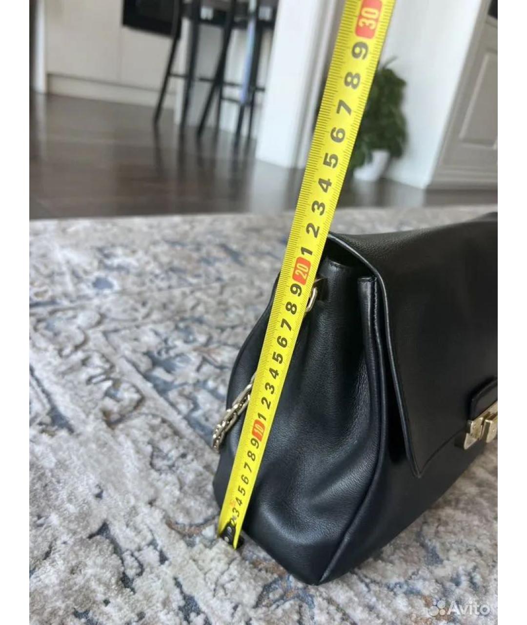 CHRISTIAN DIOR Черная кожаная сумка с короткими ручками, фото 7