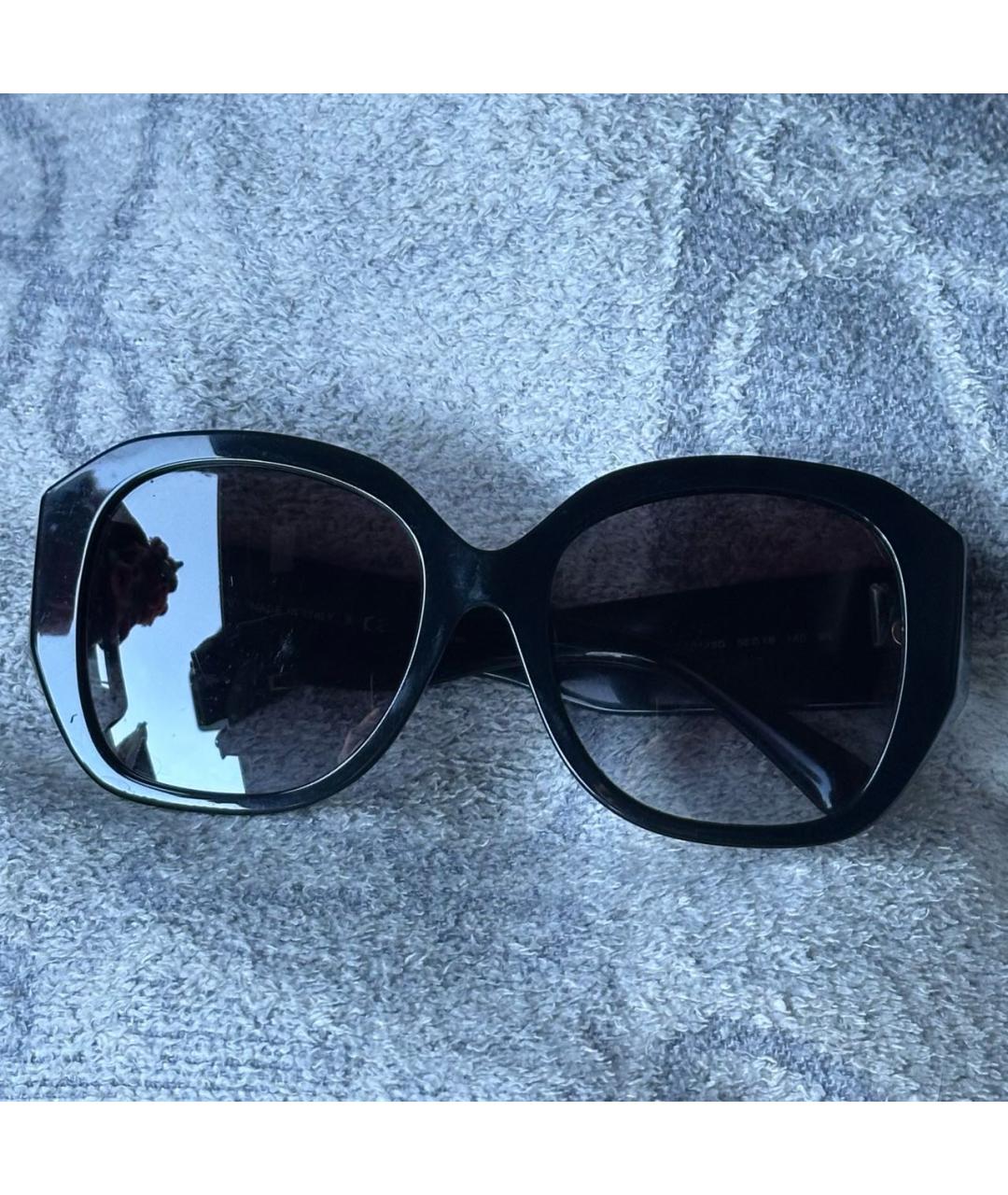 VALENTINO Черные пластиковые солнцезащитные очки, фото 9
