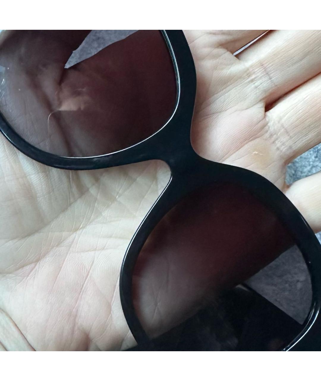 VALENTINO Черные пластиковые солнцезащитные очки, фото 8