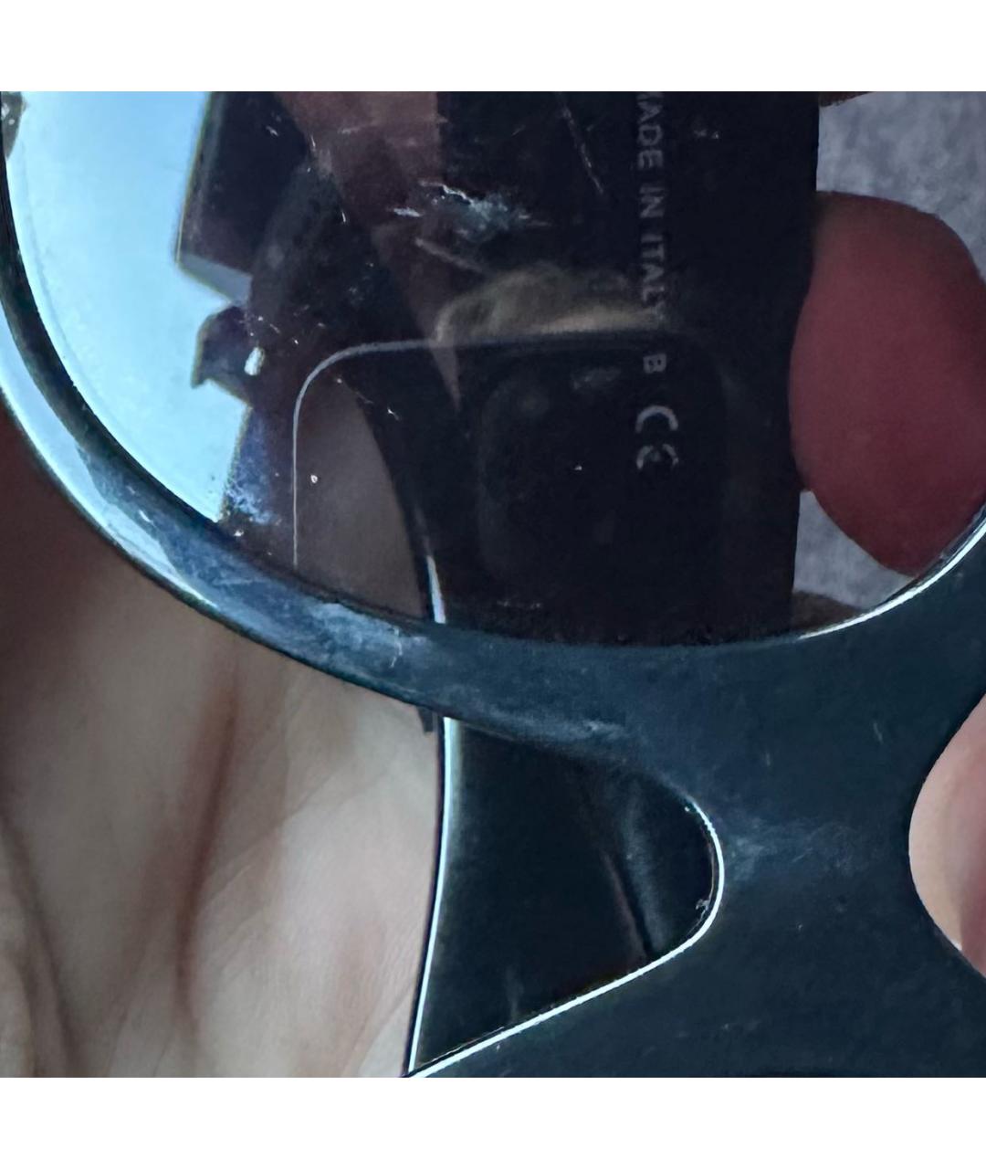 VALENTINO Черные пластиковые солнцезащитные очки, фото 7