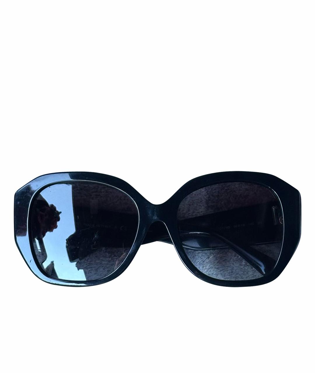 VALENTINO Черные пластиковые солнцезащитные очки, фото 1