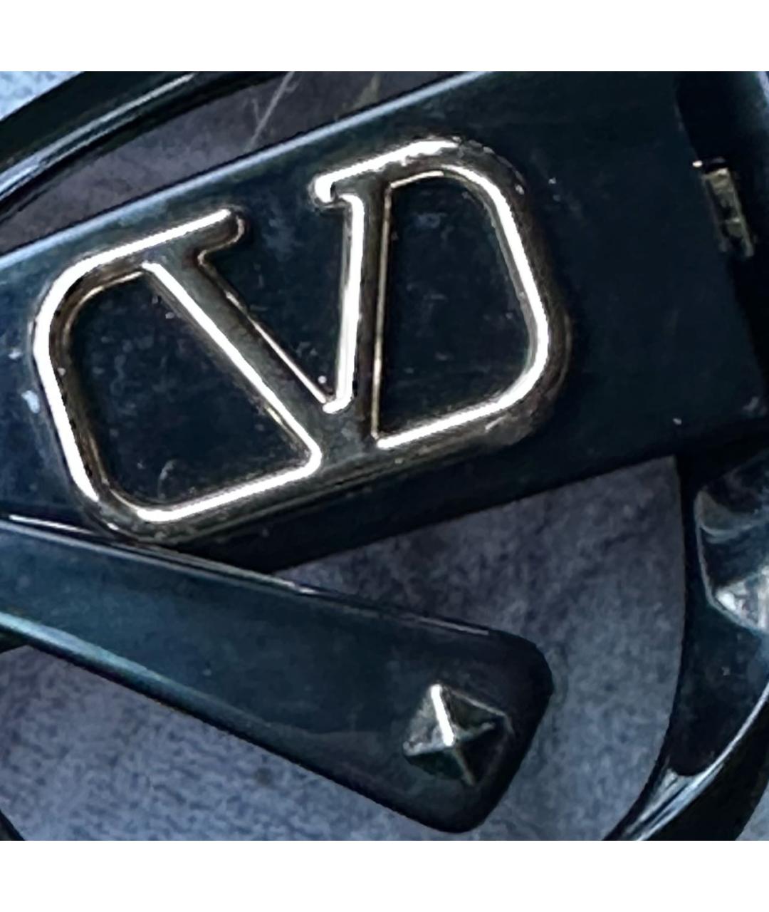 VALENTINO Черные пластиковые солнцезащитные очки, фото 3