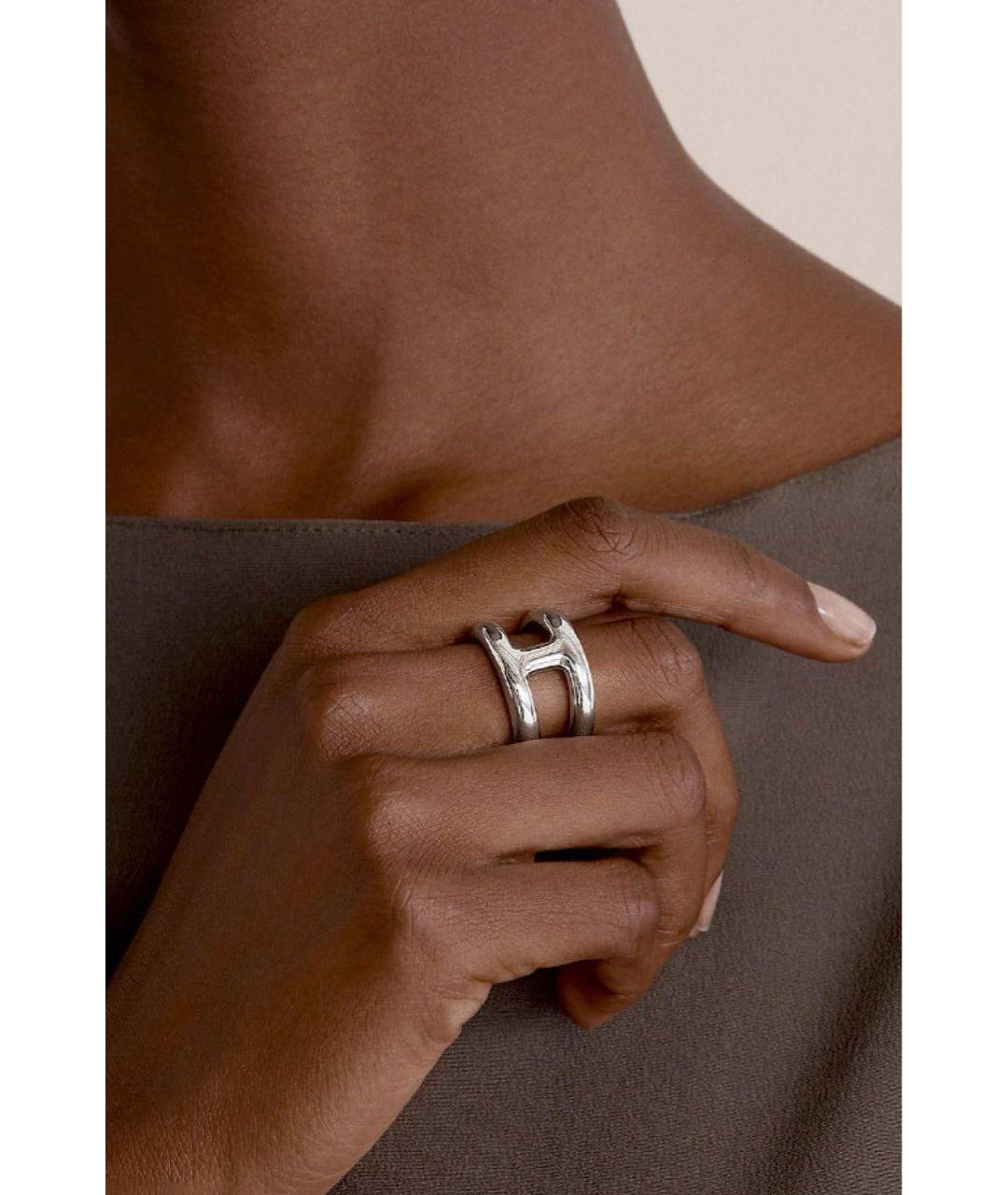 HERMES Серебряное серебряное кольцо, фото 3