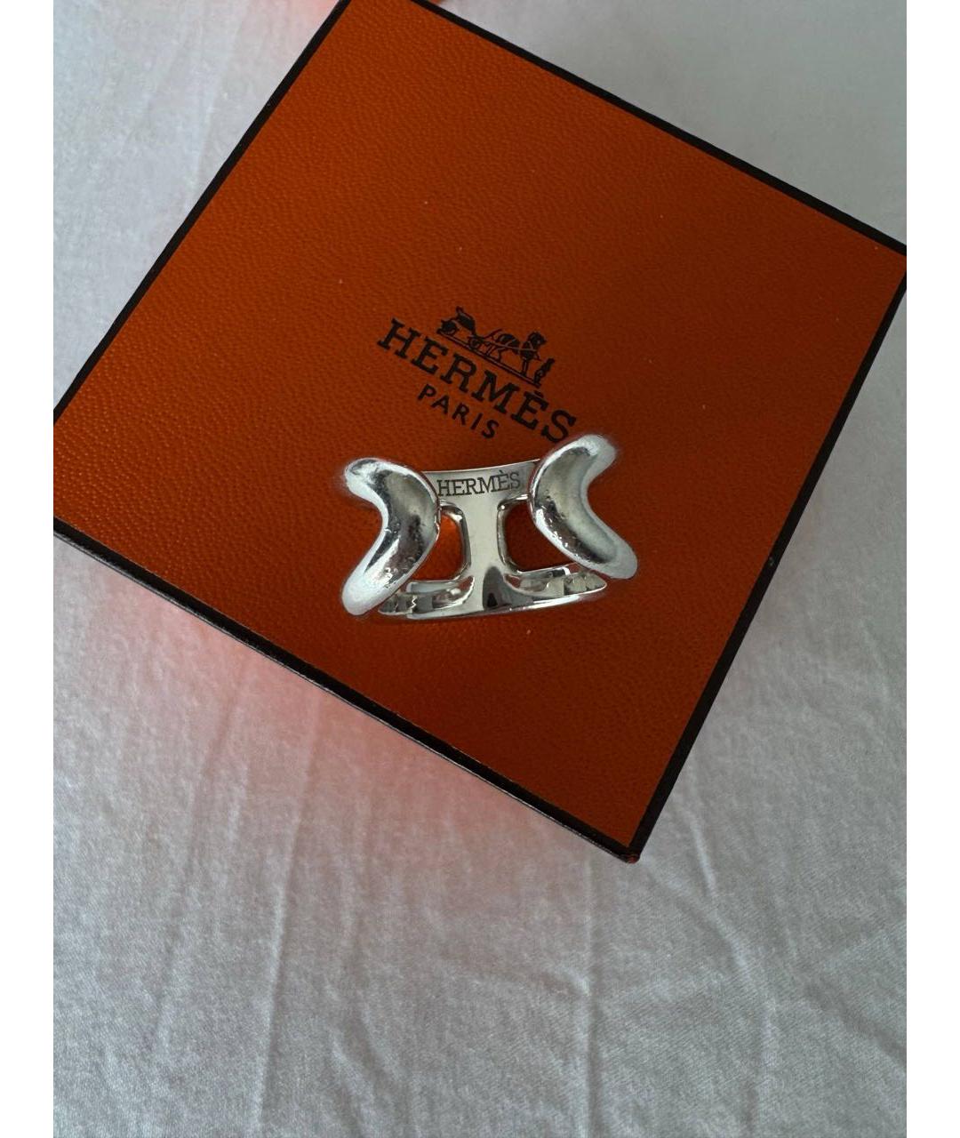 HERMES Серебряное серебряное кольцо, фото 2