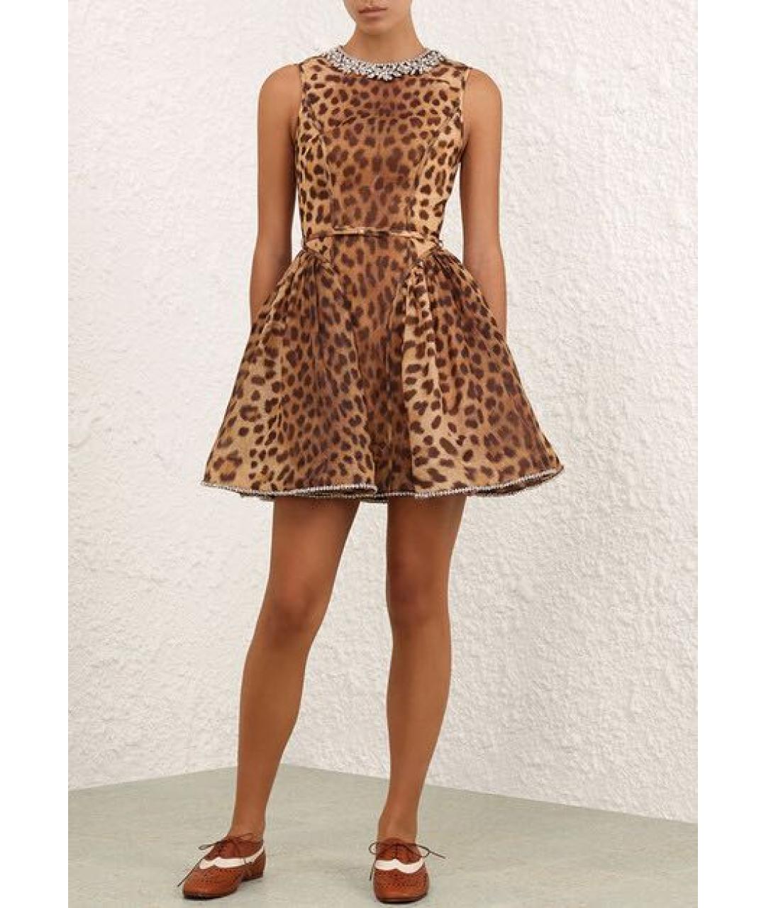 ZIMMERMANN Мульти льняное повседневное платье, фото 3