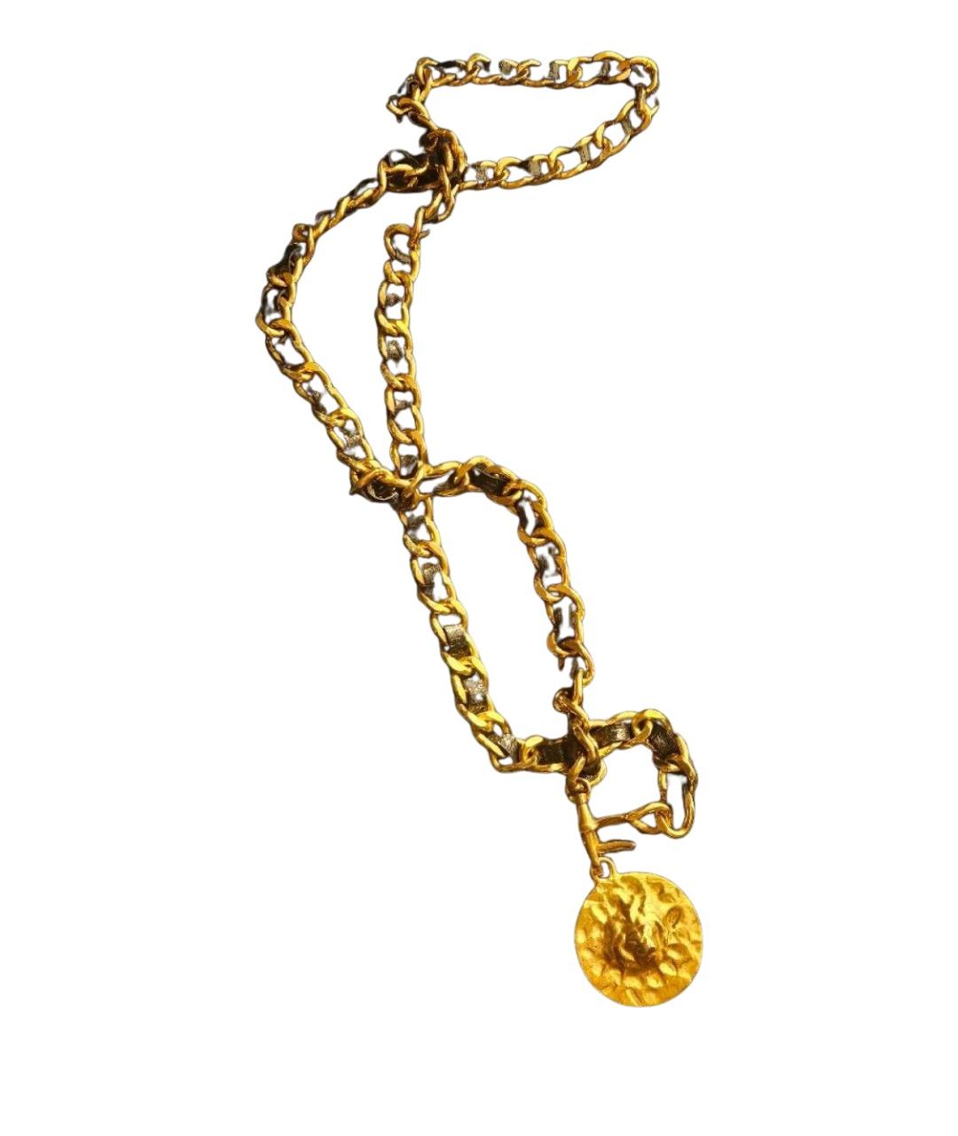 CHANEL Золотой пелетеный ремень, фото 1