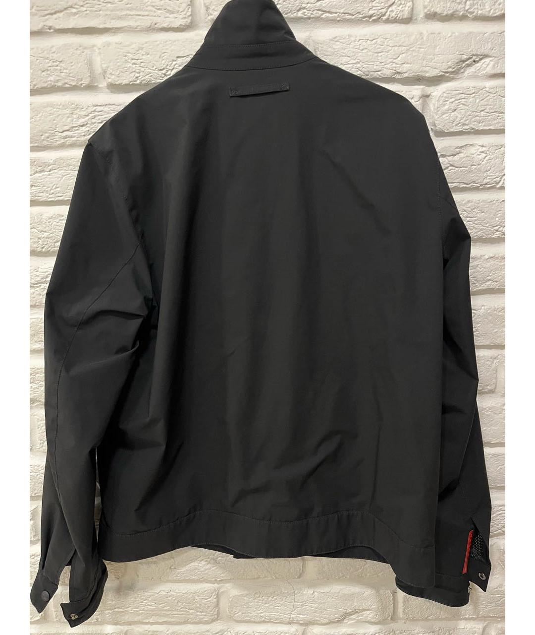 PRADA Черная полиэстеровая куртка, фото 2