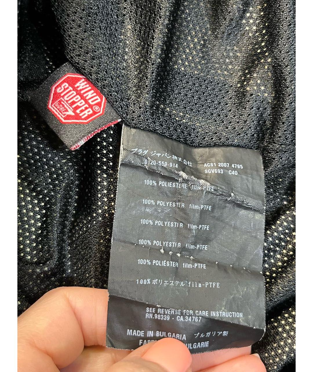 PRADA Черная полиэстеровая куртка, фото 7