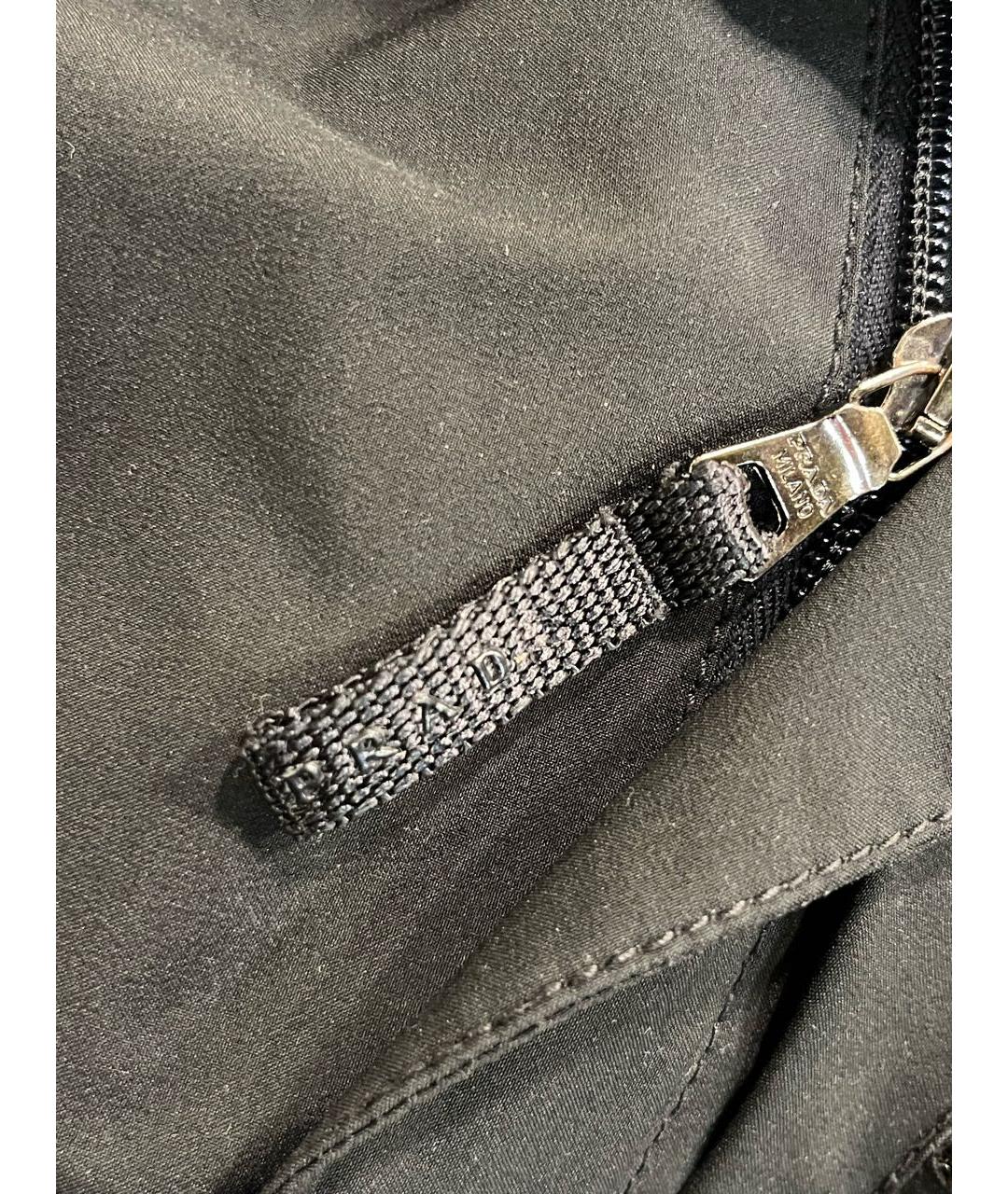 PRADA Черная полиэстеровая куртка, фото 6