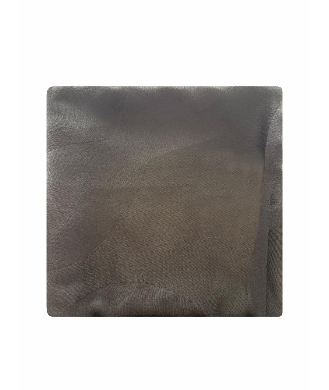 SAINT LAURENT Черный шерстяной платок, фото 1