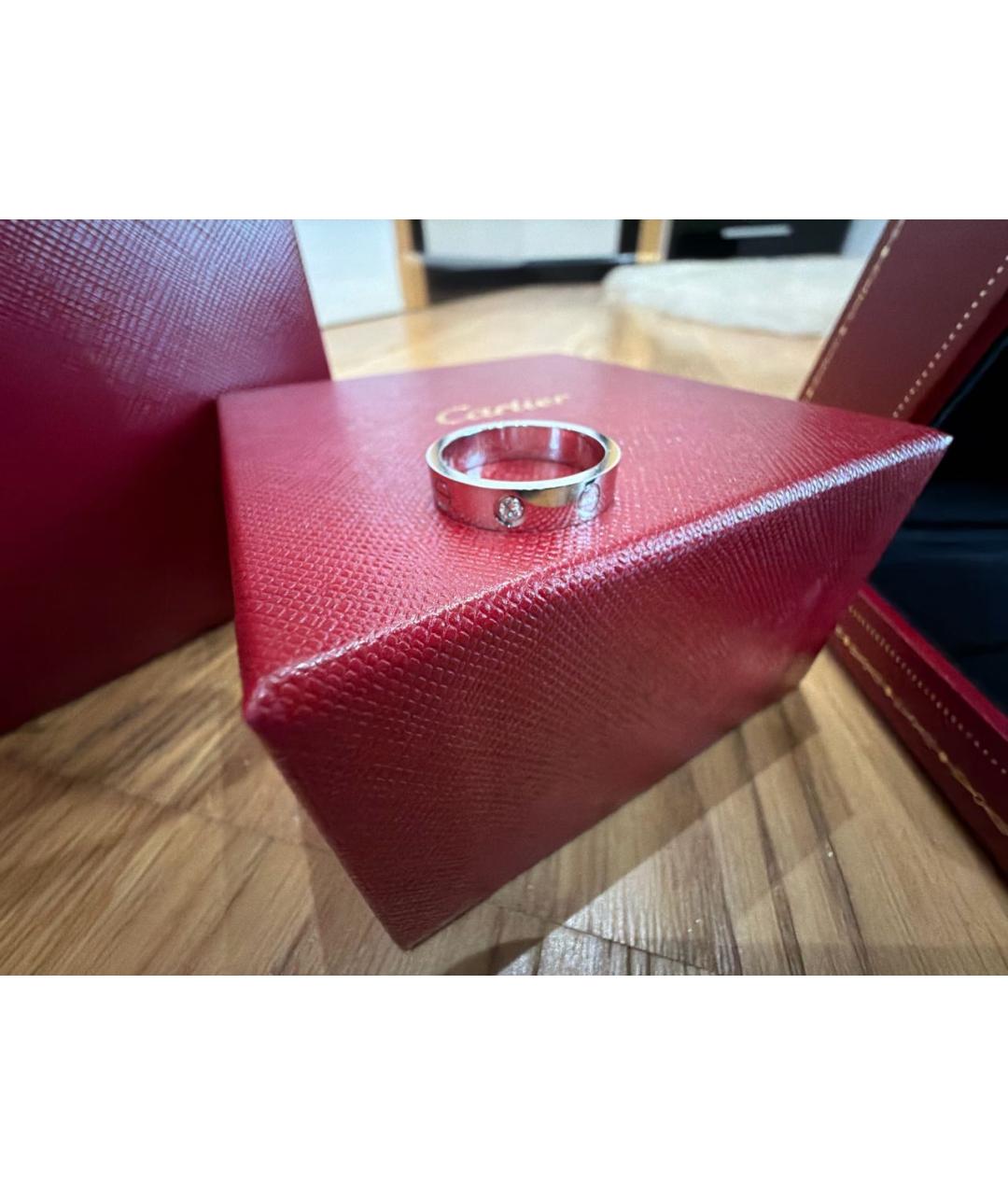 CARTIER Серебряное кольцо из белого золота, фото 5