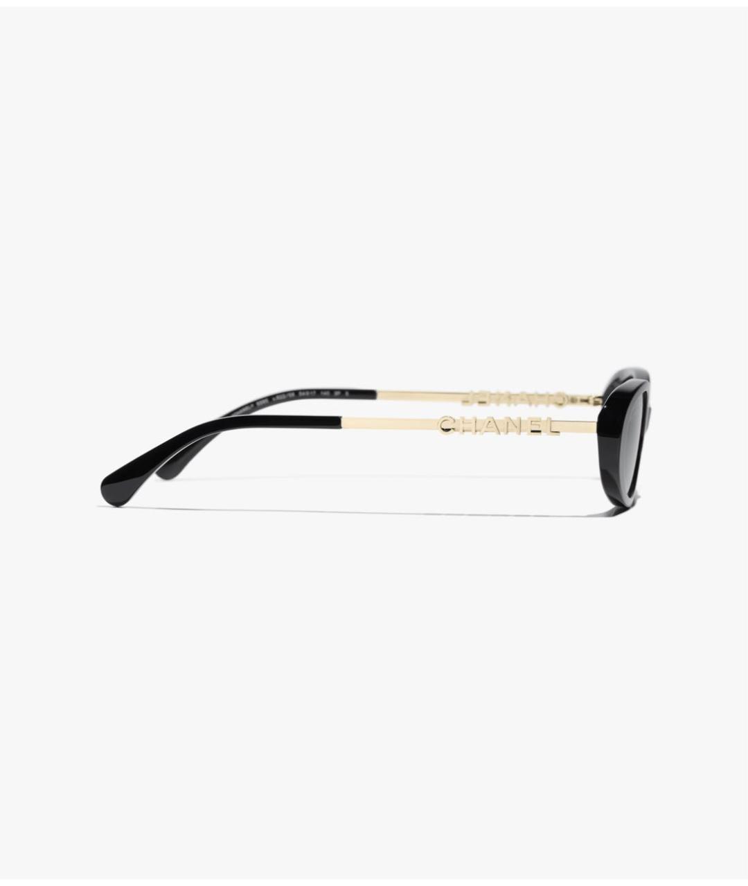 CHANEL Черные металлические солнцезащитные очки, фото 7