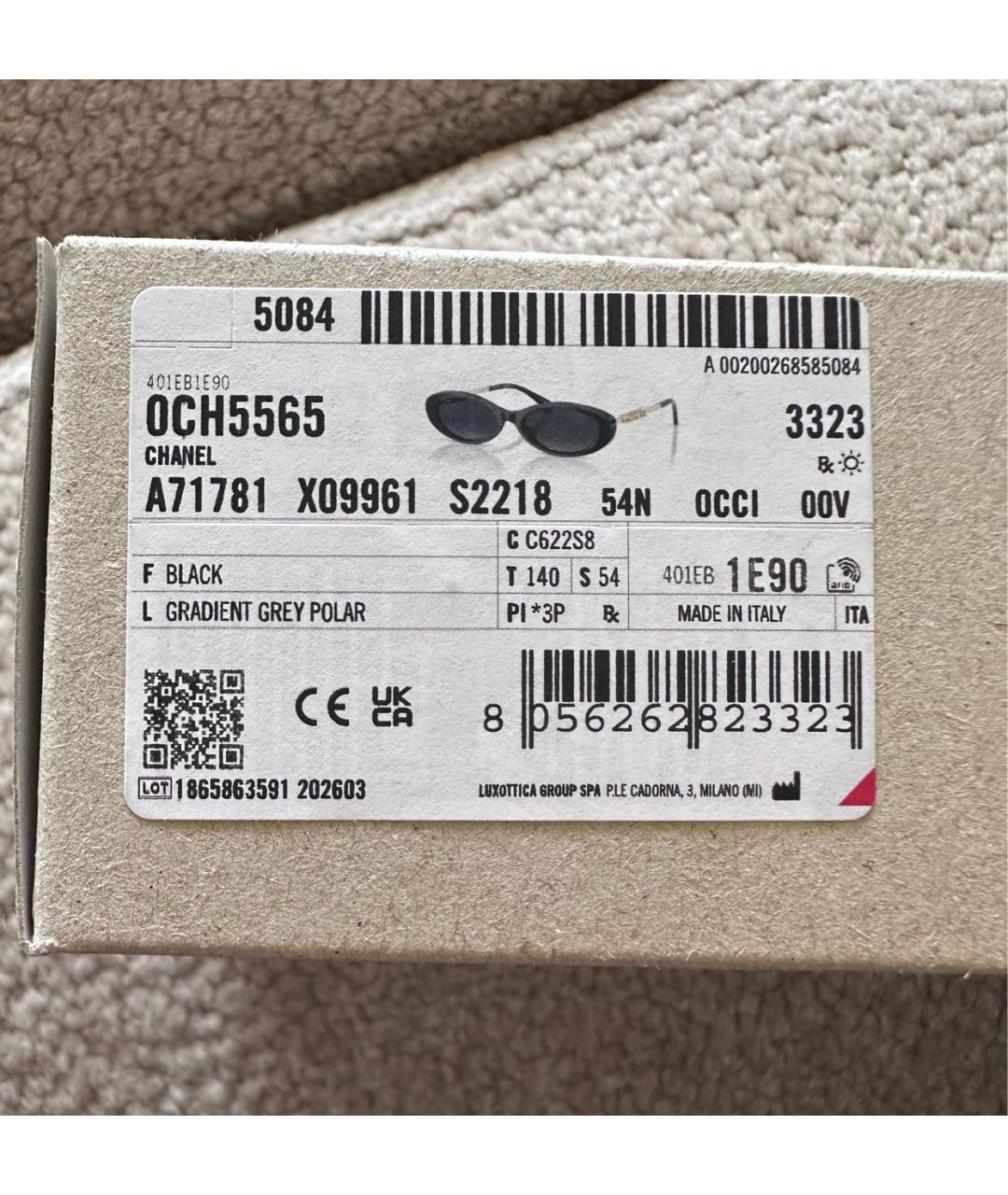 CHANEL Черные металлические солнцезащитные очки, фото 8