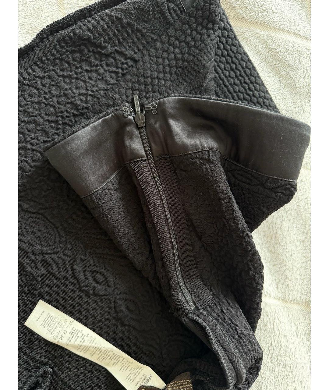 ROBERTO CAVALLI Черная вискозная юбка мини, фото 6