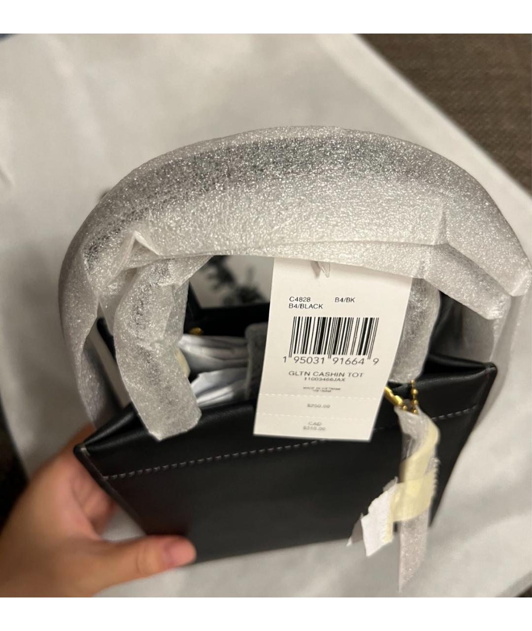 COACH Черная сумка тоут, фото 8