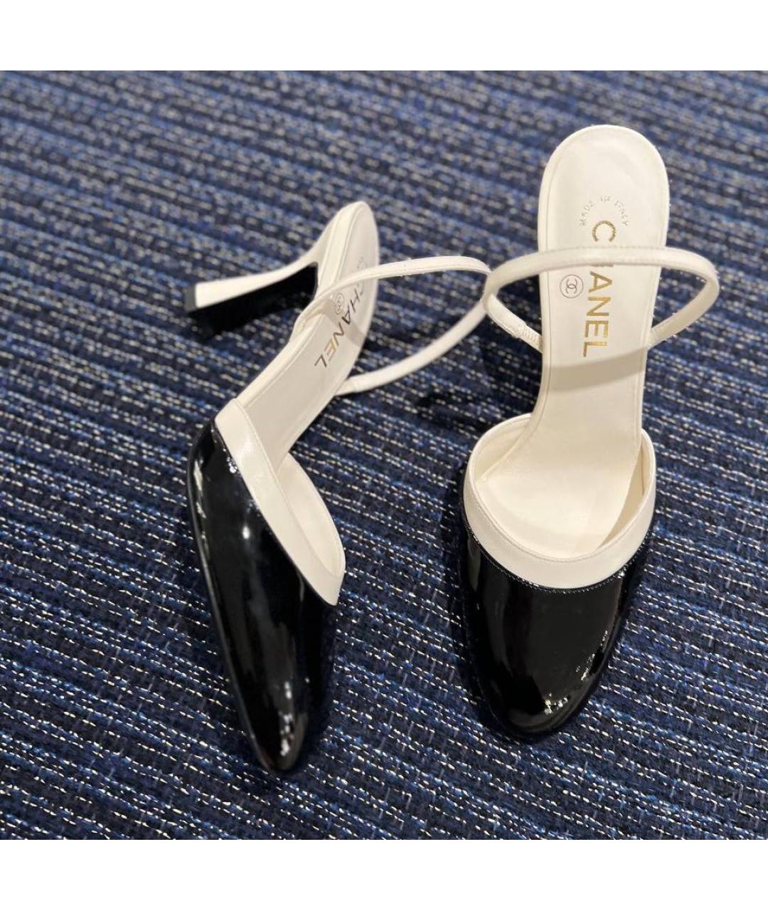 CHANEL Черные туфли из лакированной кожи, фото 3