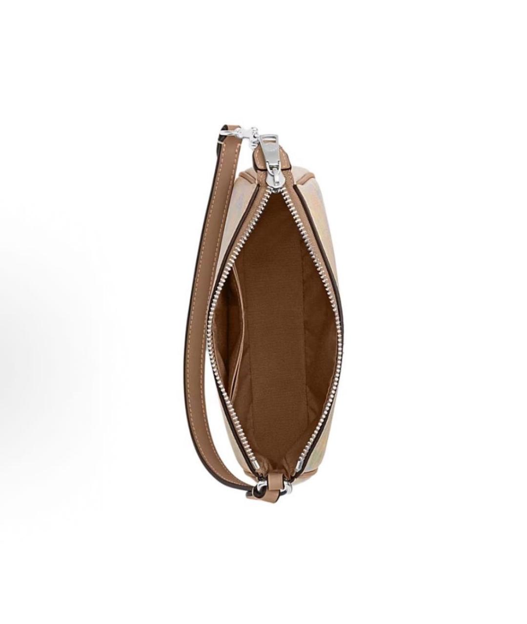 COACH Бежевая сумка с короткими ручками, фото 3