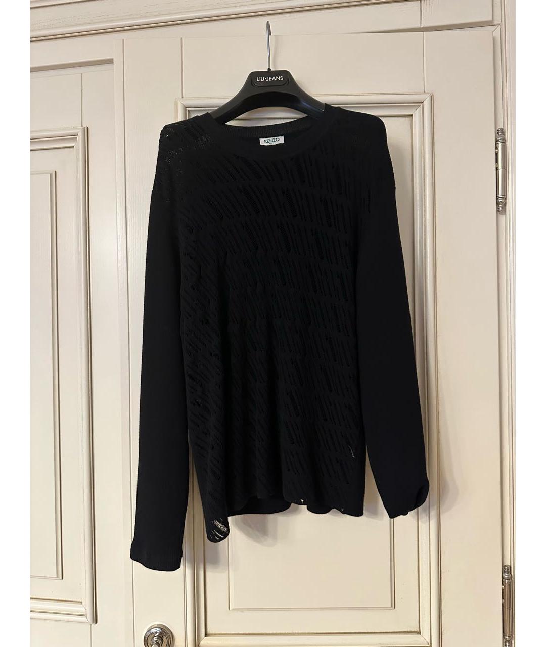 KENZO Черный вискозный джемпер / свитер, фото 4