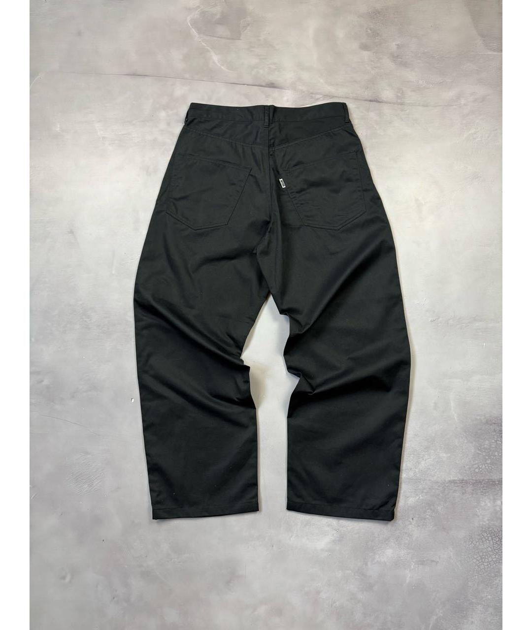 MAISON MIHARA YASUHIRO Черные хлопковые повседневные брюки, фото 3