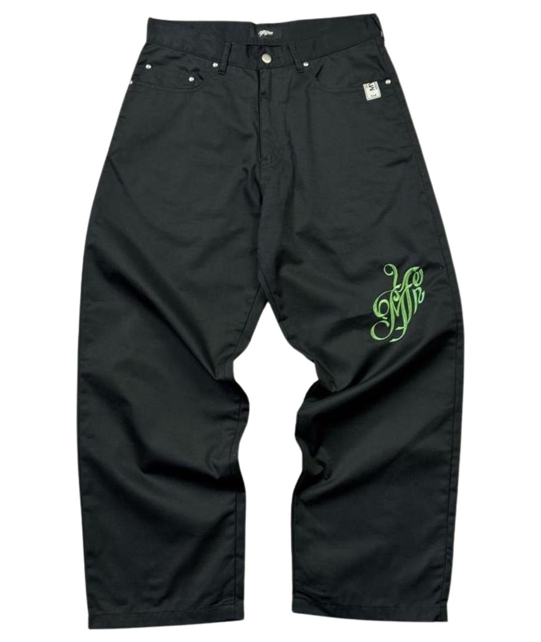 MAISON MIHARA YASUHIRO Черные хлопковые повседневные брюки, фото 1