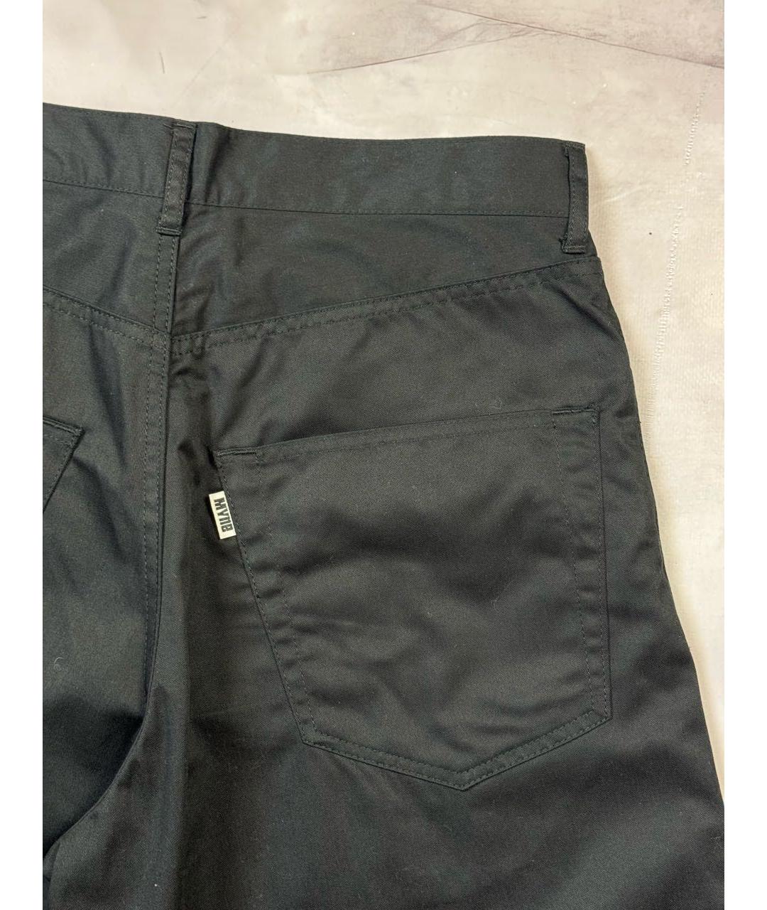 MAISON MIHARA YASUHIRO Черные хлопковые повседневные брюки, фото 6