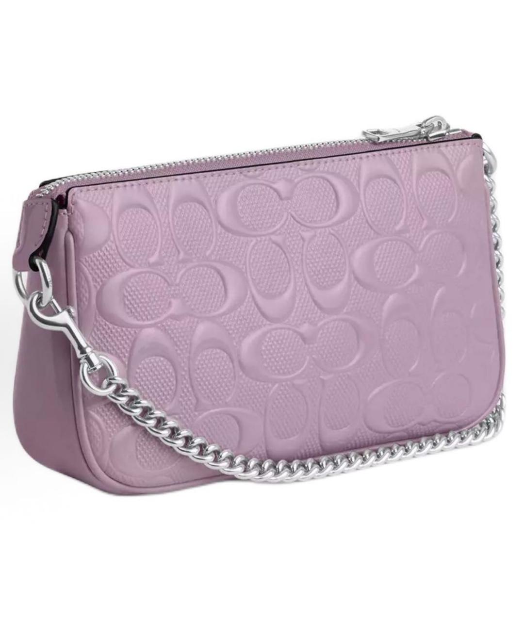 COACH Фиолетовая сумка с короткими ручками, фото 2