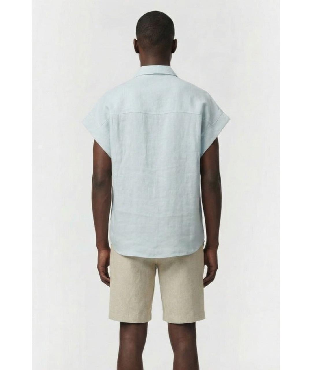 IRO Голубая льняная кэжуал рубашка, фото 2