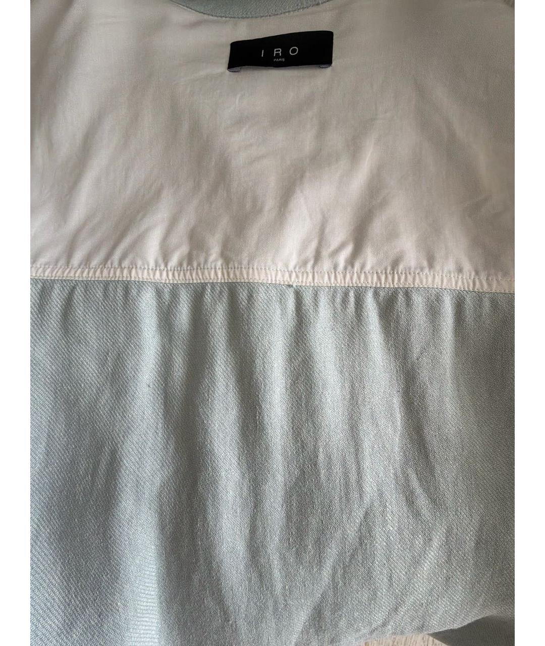 IRO Голубая льняная кэжуал рубашка, фото 3