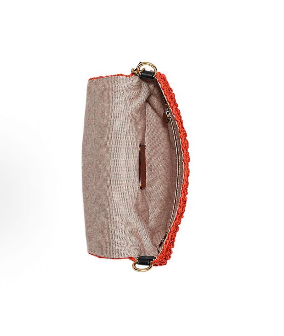 COACH Оранжевая пелетеная сумка через плечо, фото 3