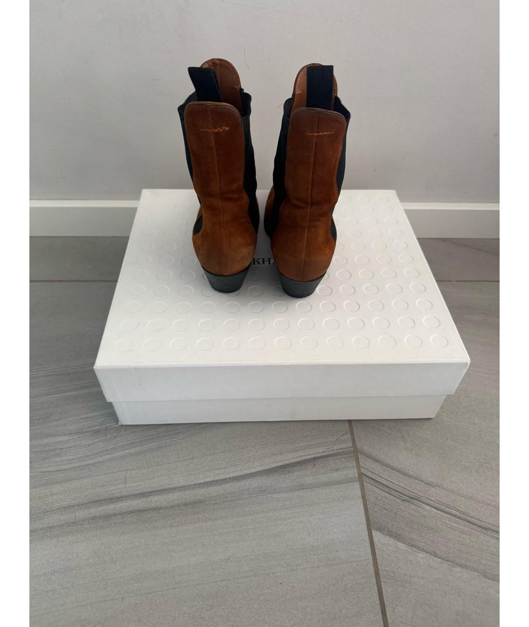 KHAITE Коричневые замшевые ботильоны, фото 4