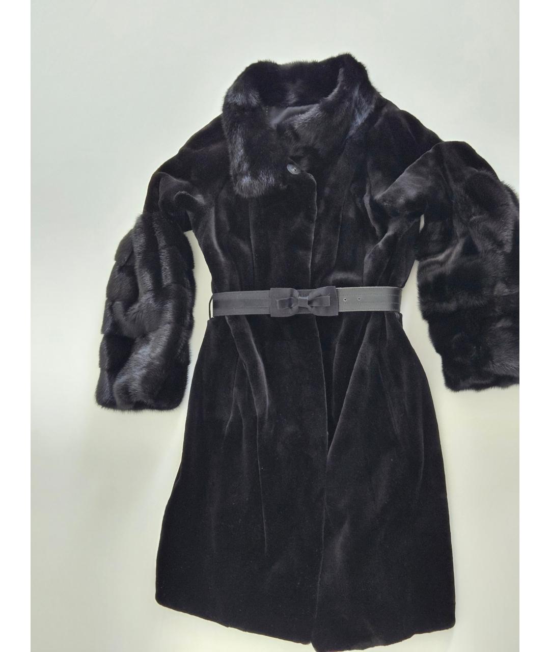 RINDI Черная меховая шуба, фото 2