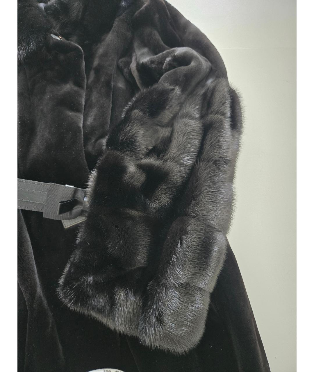 RINDI Черная меховая шуба, фото 3