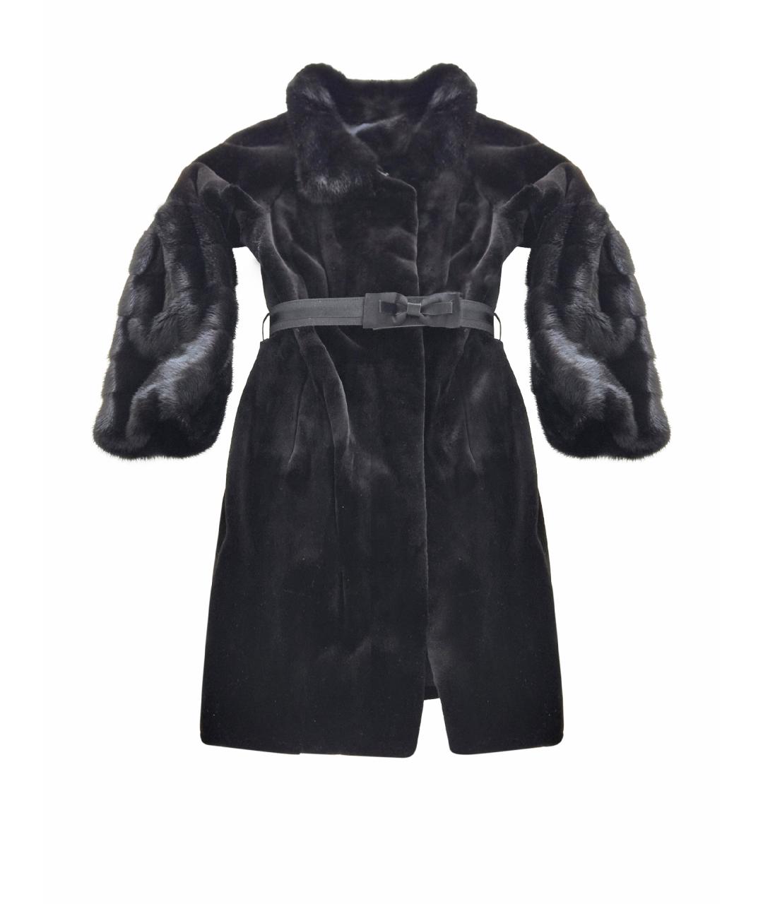 RINDI Черная меховая шуба, фото 1