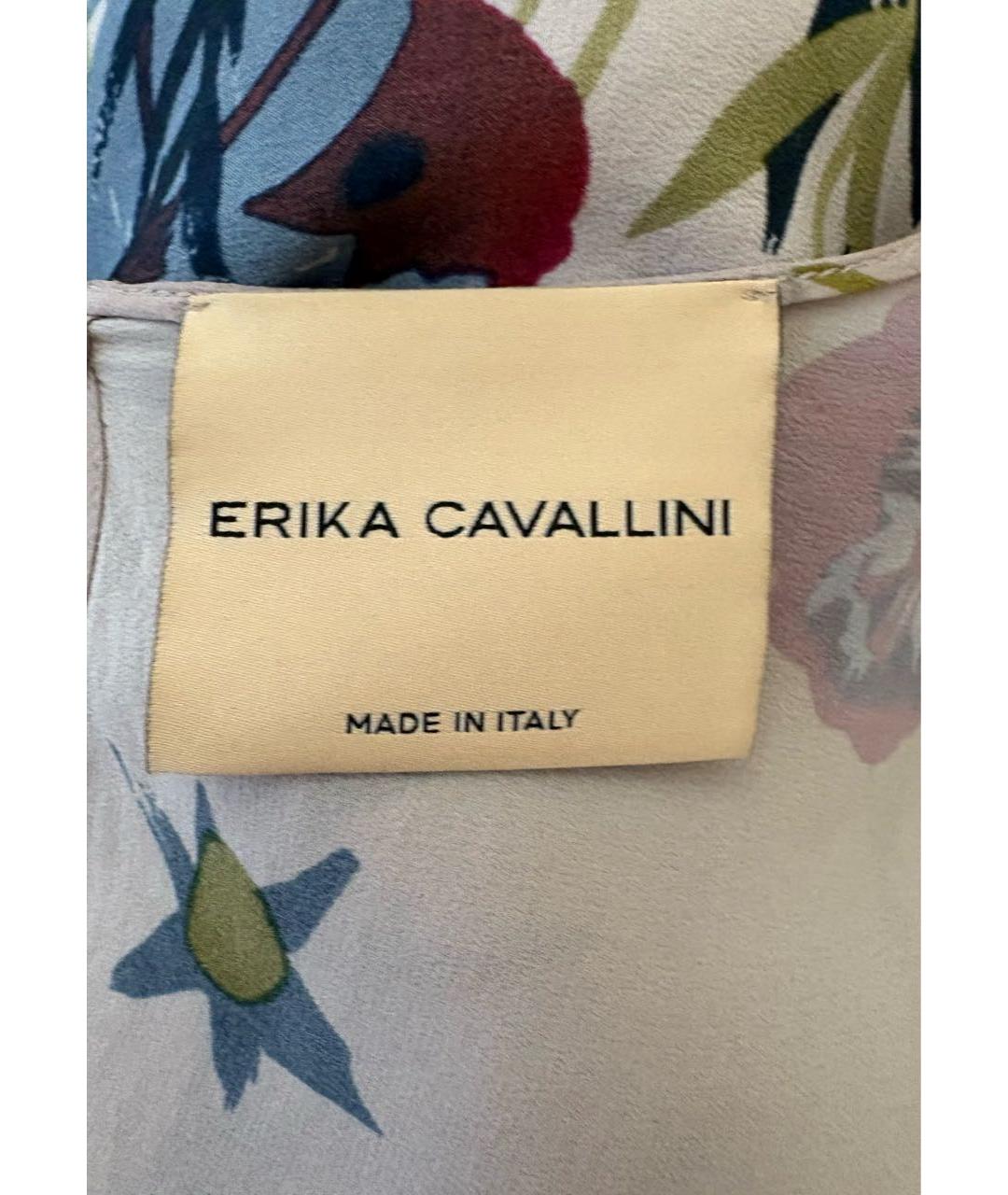 ERIKA CAVALLINI Мульти шелковая блузы, фото 5