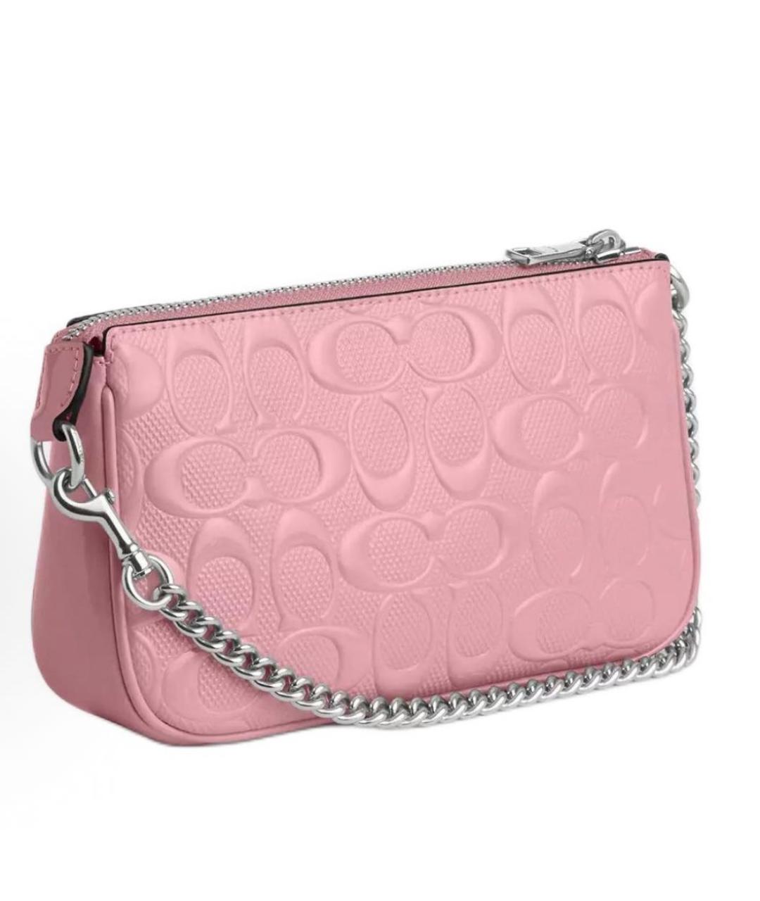 COACH Розовая сумка с короткими ручками, фото 2